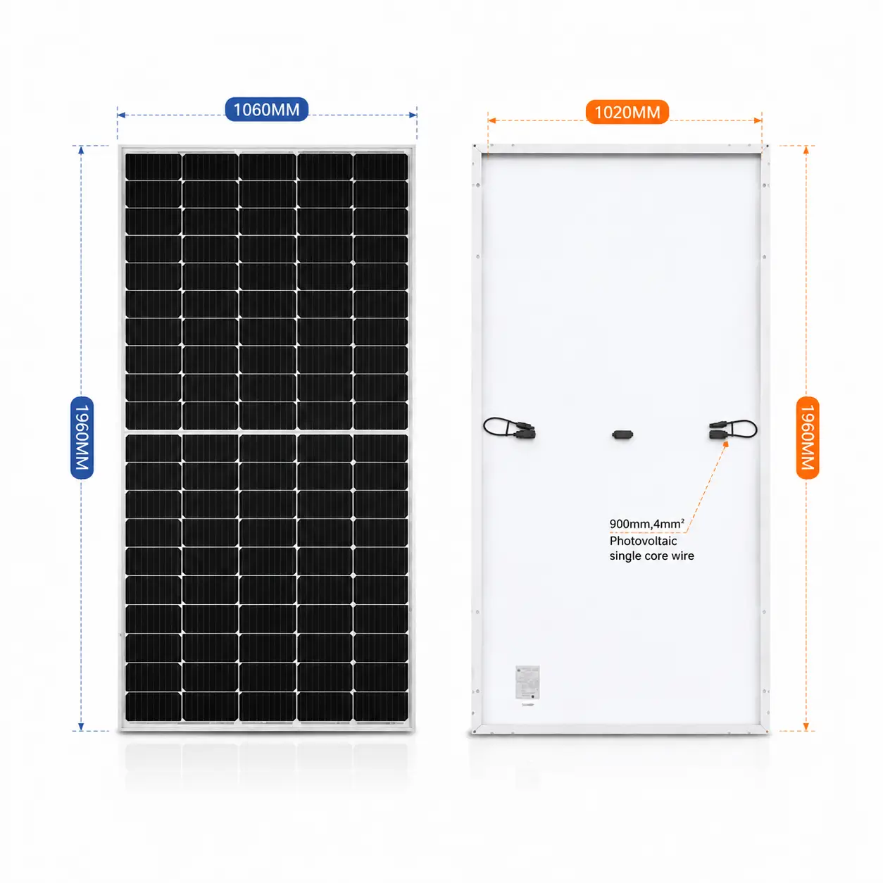 350W Mono Half Cell Solar Panel for Home Solar Energy System